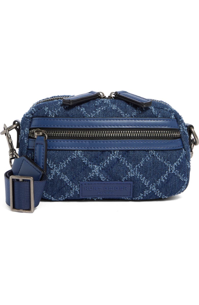 Kurt Geiger London Denim Small Crossbody Bag, Main, color,