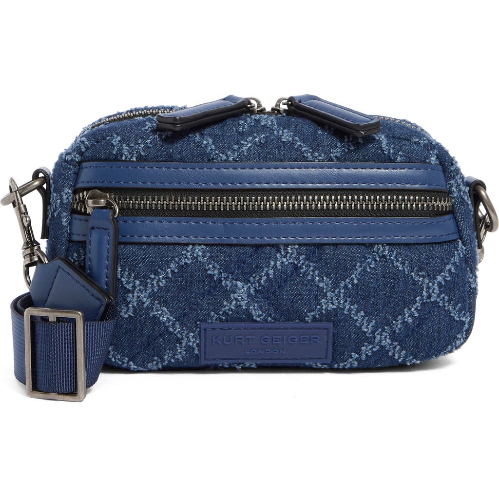 KURT GEIGER KURT GEIGER LONDON DENIM SMALL CROSSBODY BAG