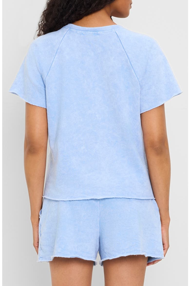 Jessie Notched Neck T-Shirt, Alternate, color, SKY