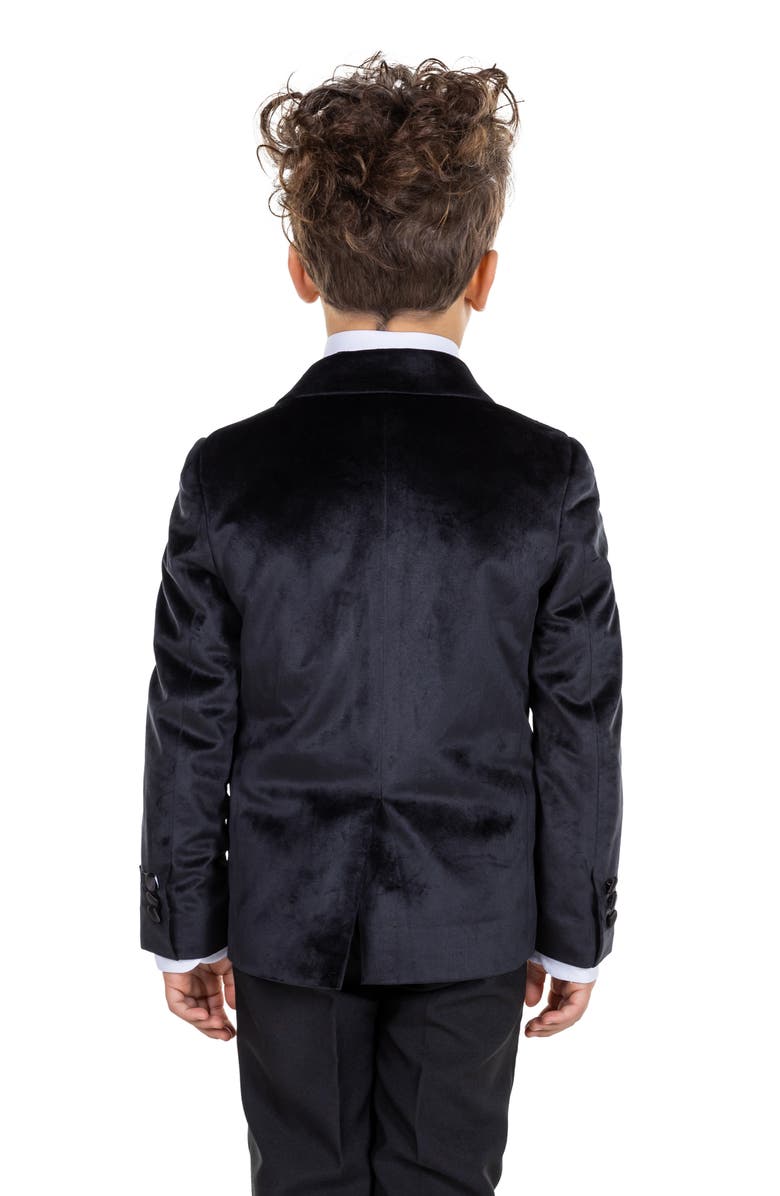 OppoSuits Kids' Black Velvet Dinner Jacket, Alternate, color, Black