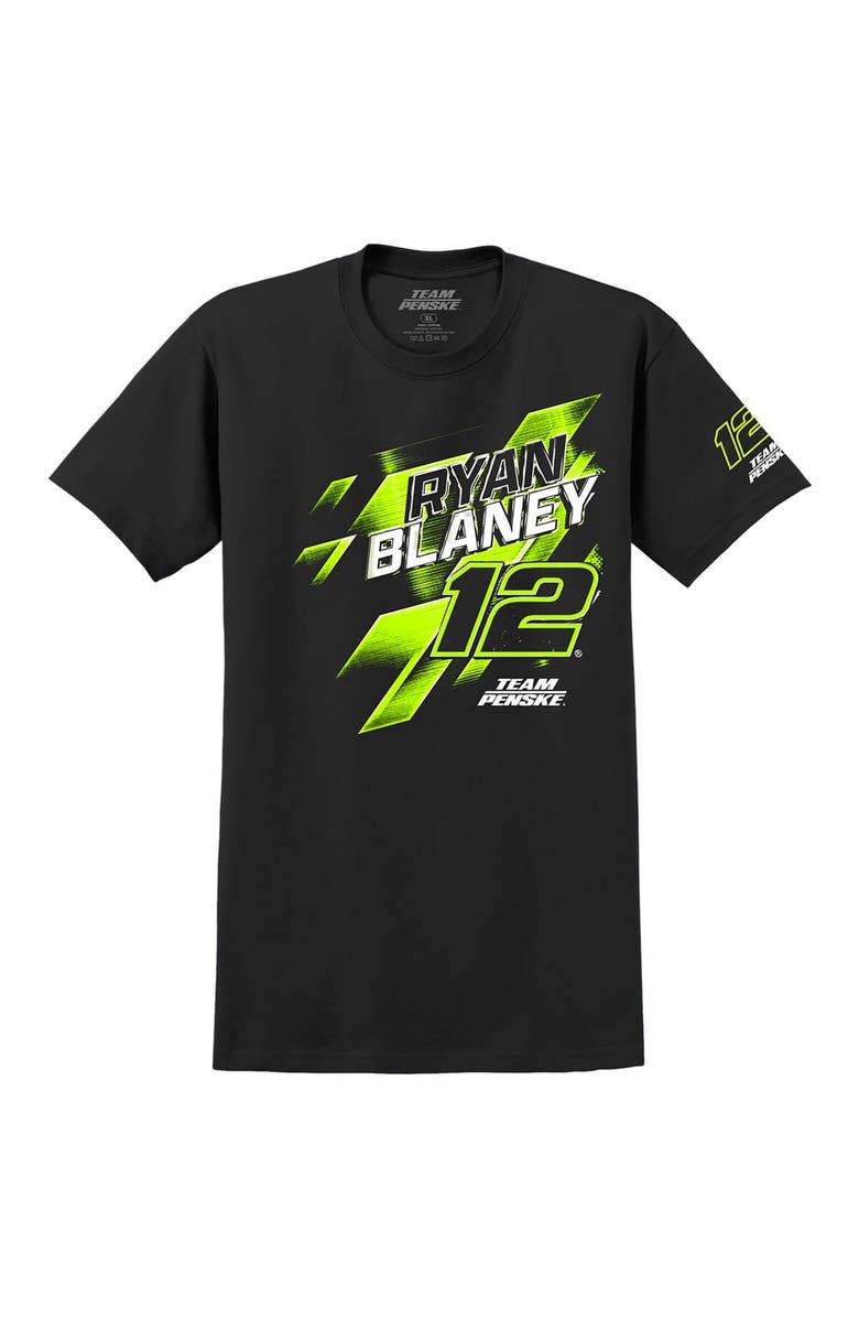 TEAM PENSKE Men's Team Penske  Black Ryan Blaney Number T-Shirt, Alternate, color, Black