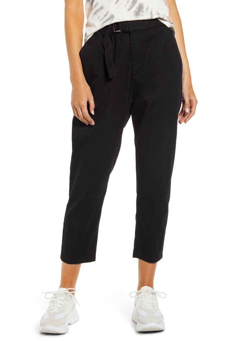 Crop Skater Pants, Main, color, BLACK