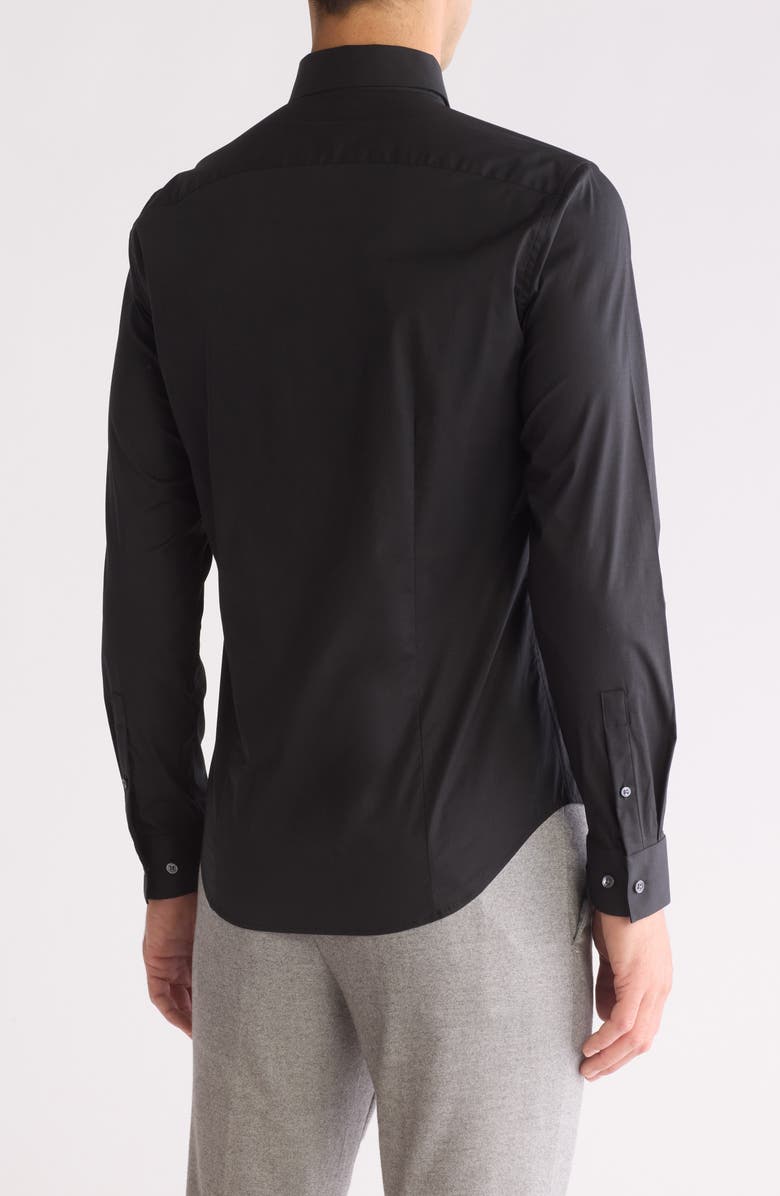 Theory Sylvain Poplin Shirt, Alternate, color, Black