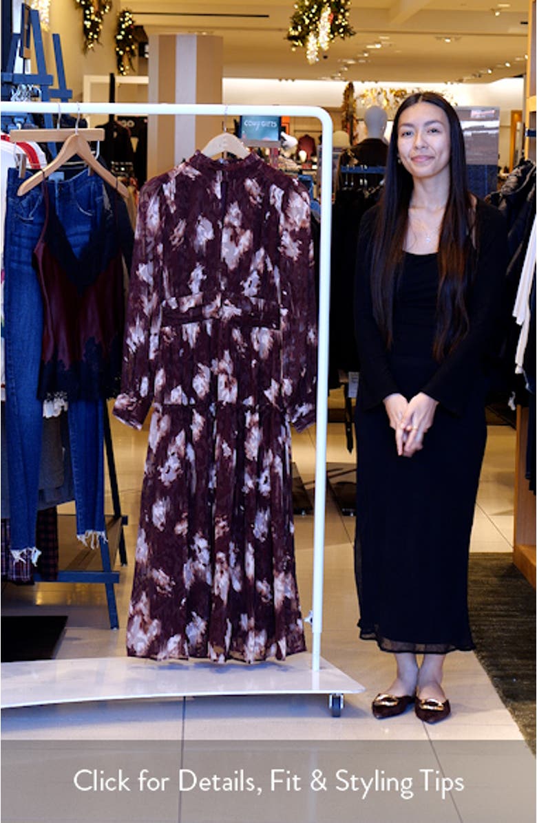 Long Sleeve Floral Maxi Dress, sales video thumbnail