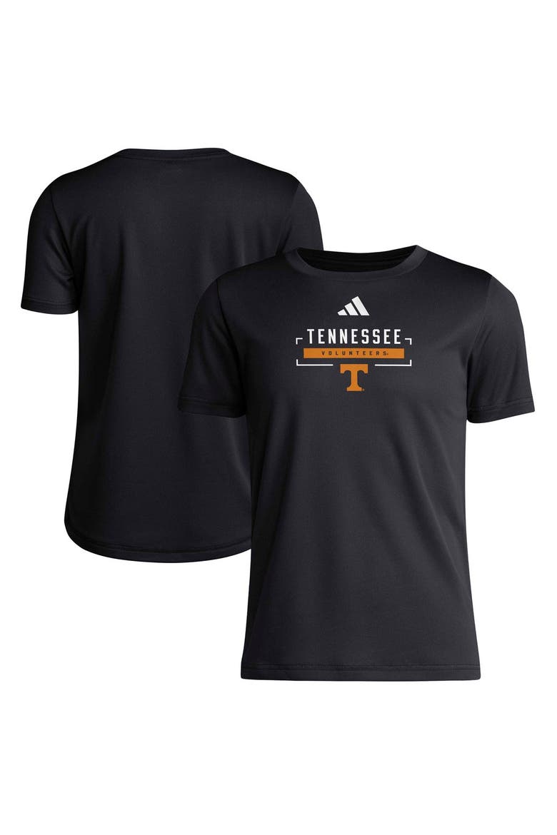 Youth adidas  Black Tennessee Volunteers Pregame Performance T-Shirt, Main, color, Black