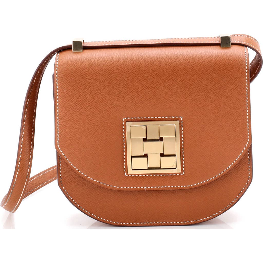 Pre-owned Hermes Hermes Mosaique Au 24 Bag Madame 17 In Brown