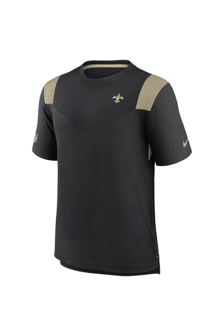 Men's Nike Black New Orleans Saints Sideline Tonal Logo Performance Player T-Shirt, Alternate, color, Black