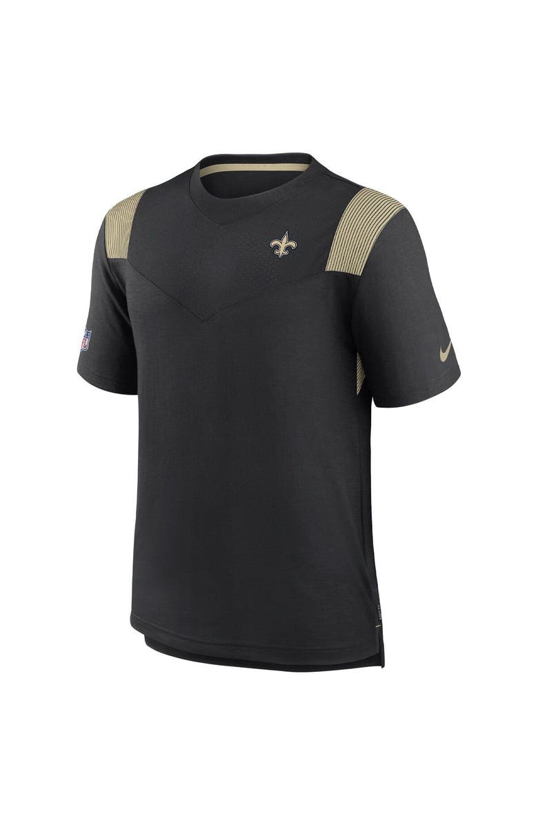 Nike Men's Nike Black New Orleans Saints Sideline Tonal Logo Performance Player T-Shirt, Alternate, color, Black