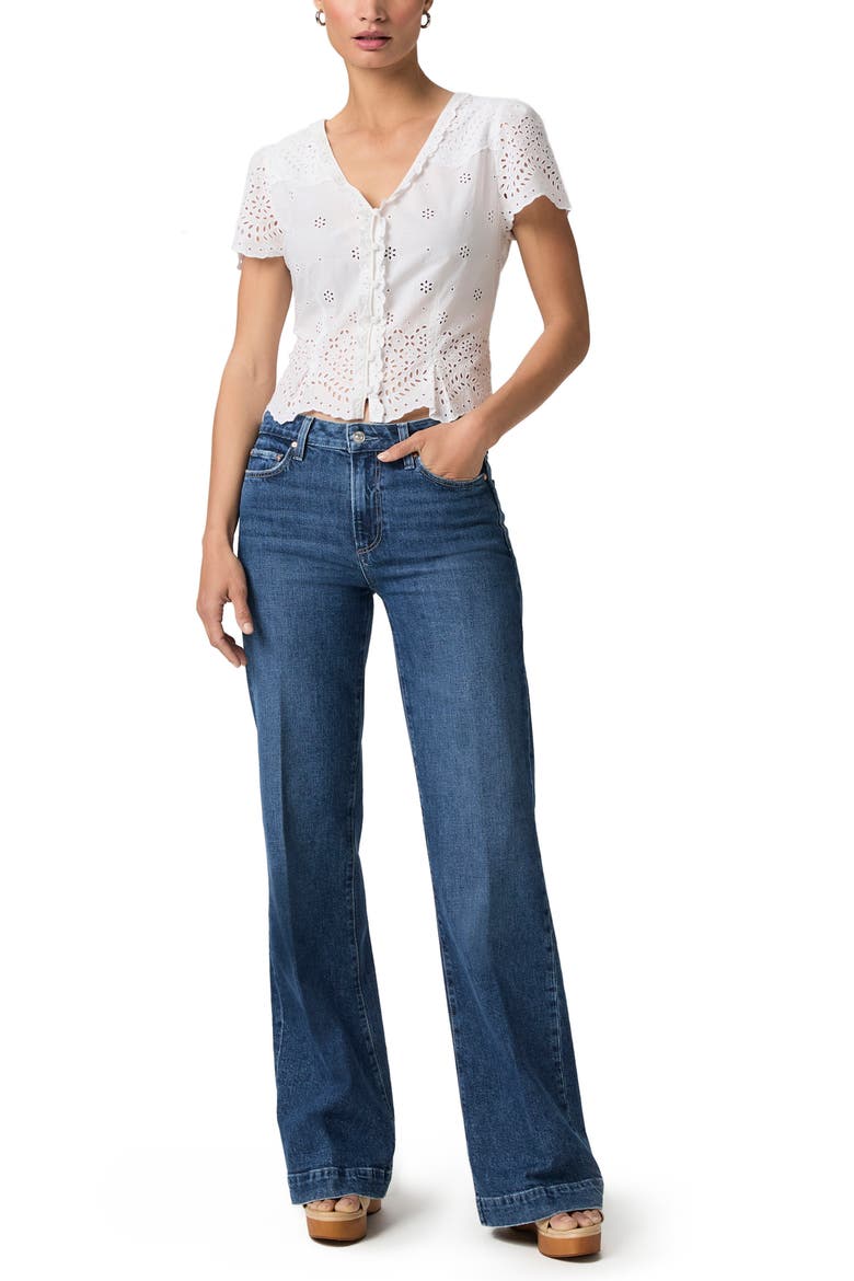 Quinta Broderie Anglaise Top, Alternate, color, WHITE