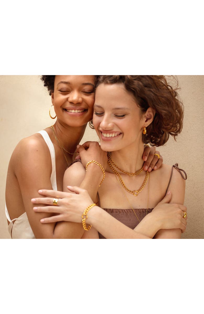 Monica Vinader Groove Curb Chain Necklace, Alternate, color,