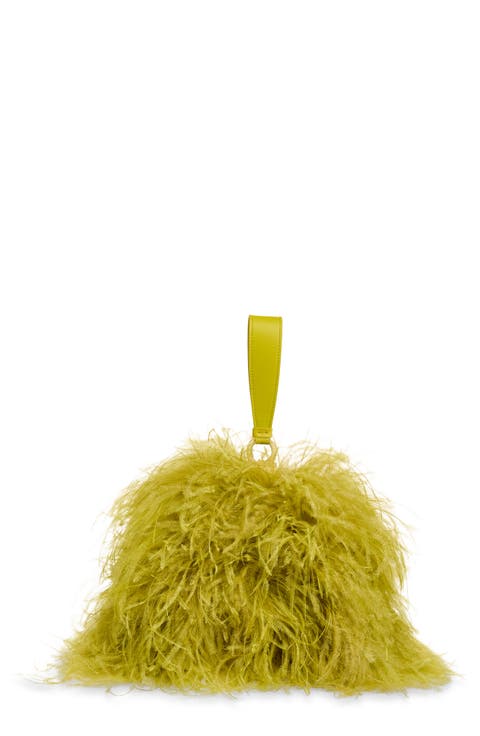 Mini Double Gancini Feather Clutch