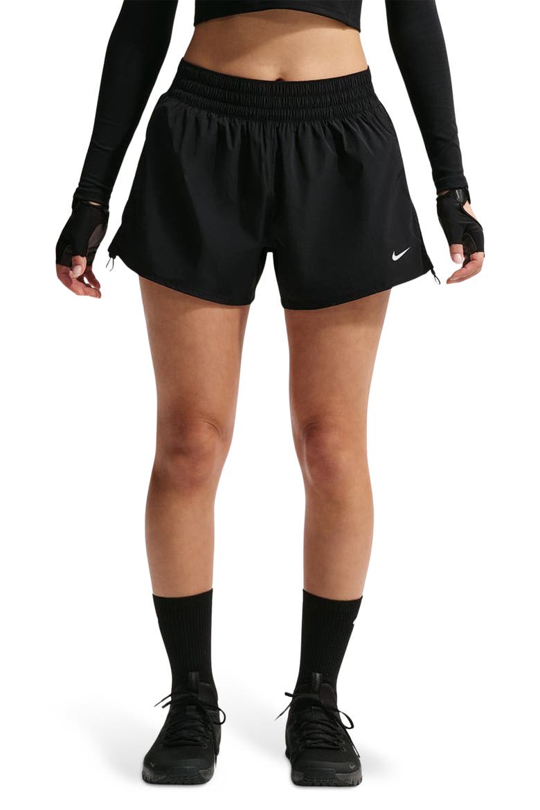 One Dri-FIT Shorts, Main, color, BLACK/ WHITE
