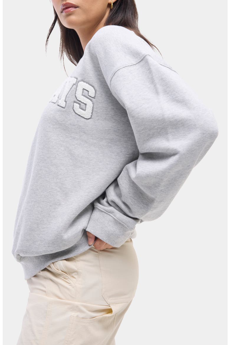 Cotton Graphic Sweatshirt, Alternate, color, HEATHER GREY