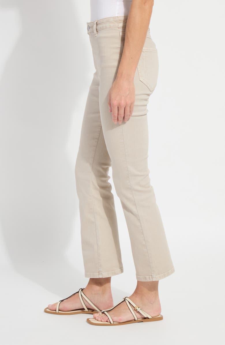 Lysse Estelle Pull-On Flare Ankle Jeans, Alternate, color, Asutex Crisp Khaki