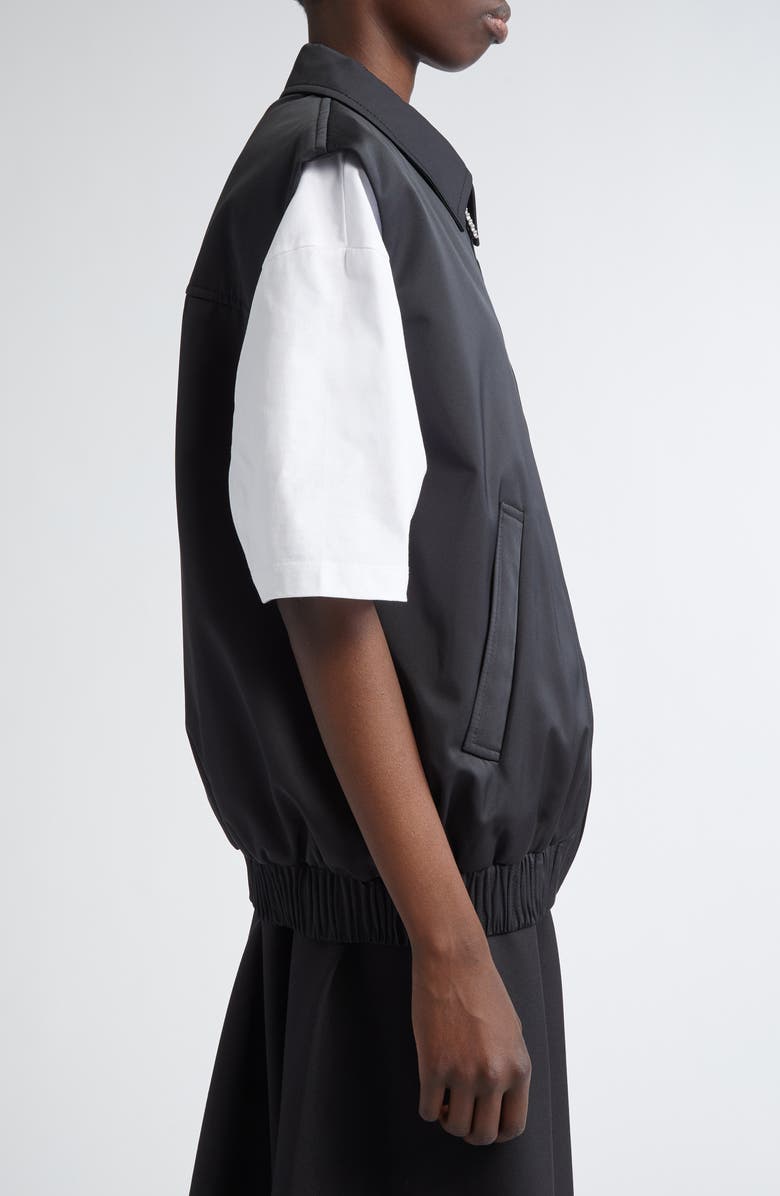 Marni Collared Bomber Vest, Alternate, color, Black