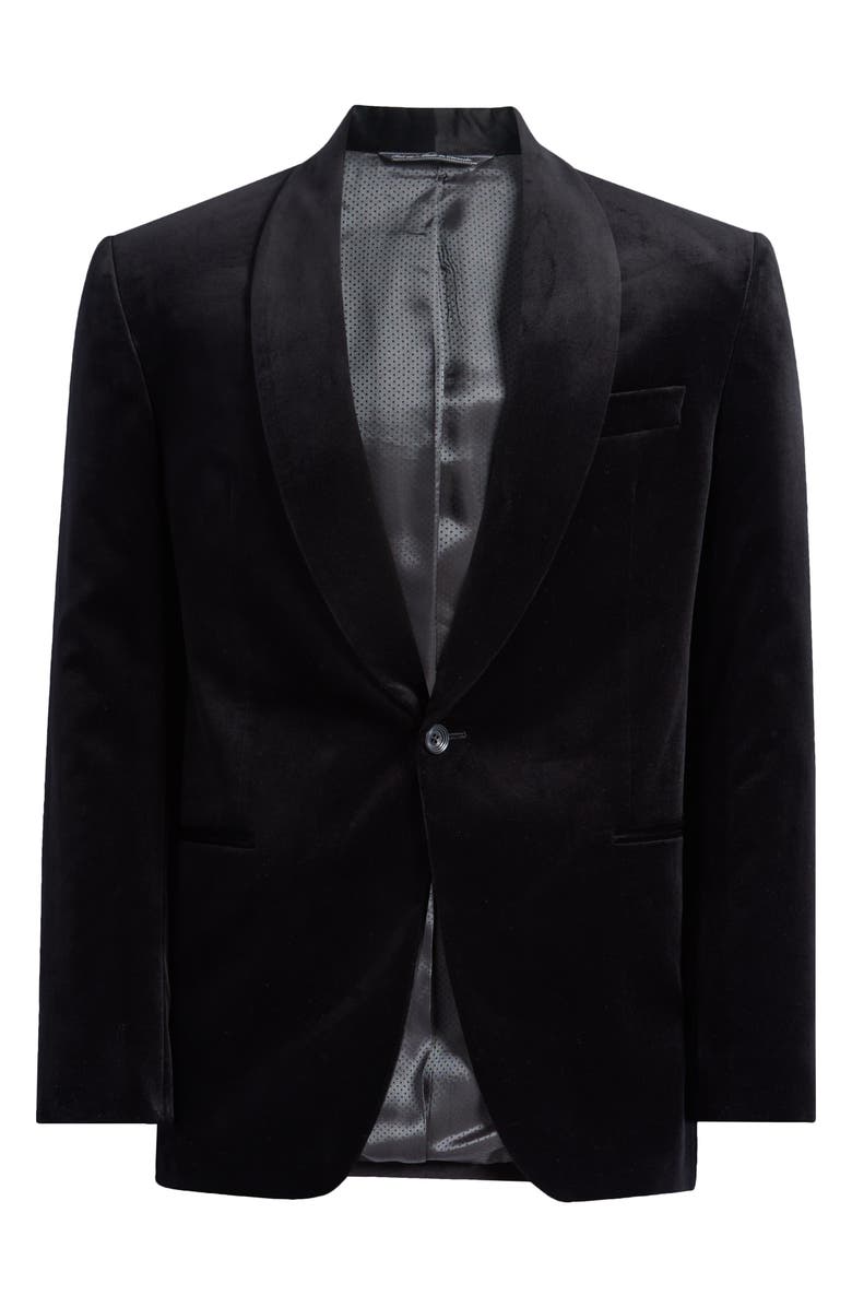 Jack Victor Edison Cotton Stretch Velvet Dinner Jacket, Main, color,