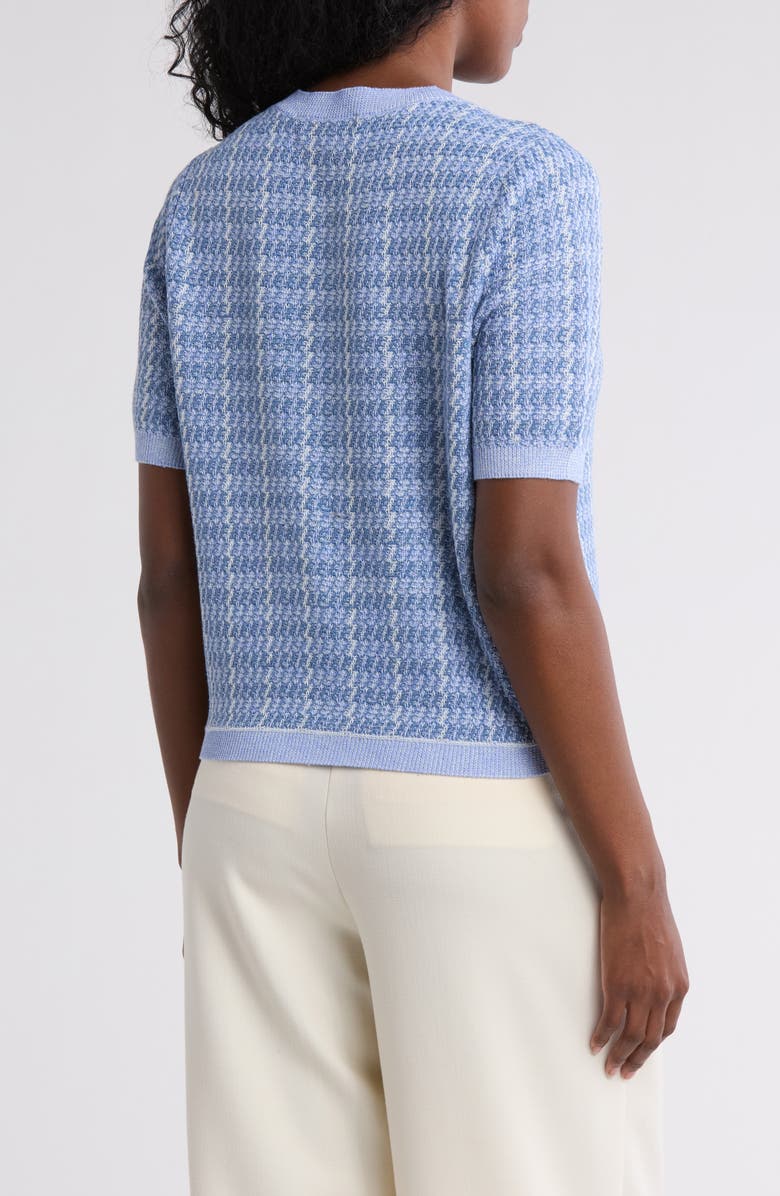 Gemma + Jane Plaid Short Sleeve Cardigan, Alternate, color,