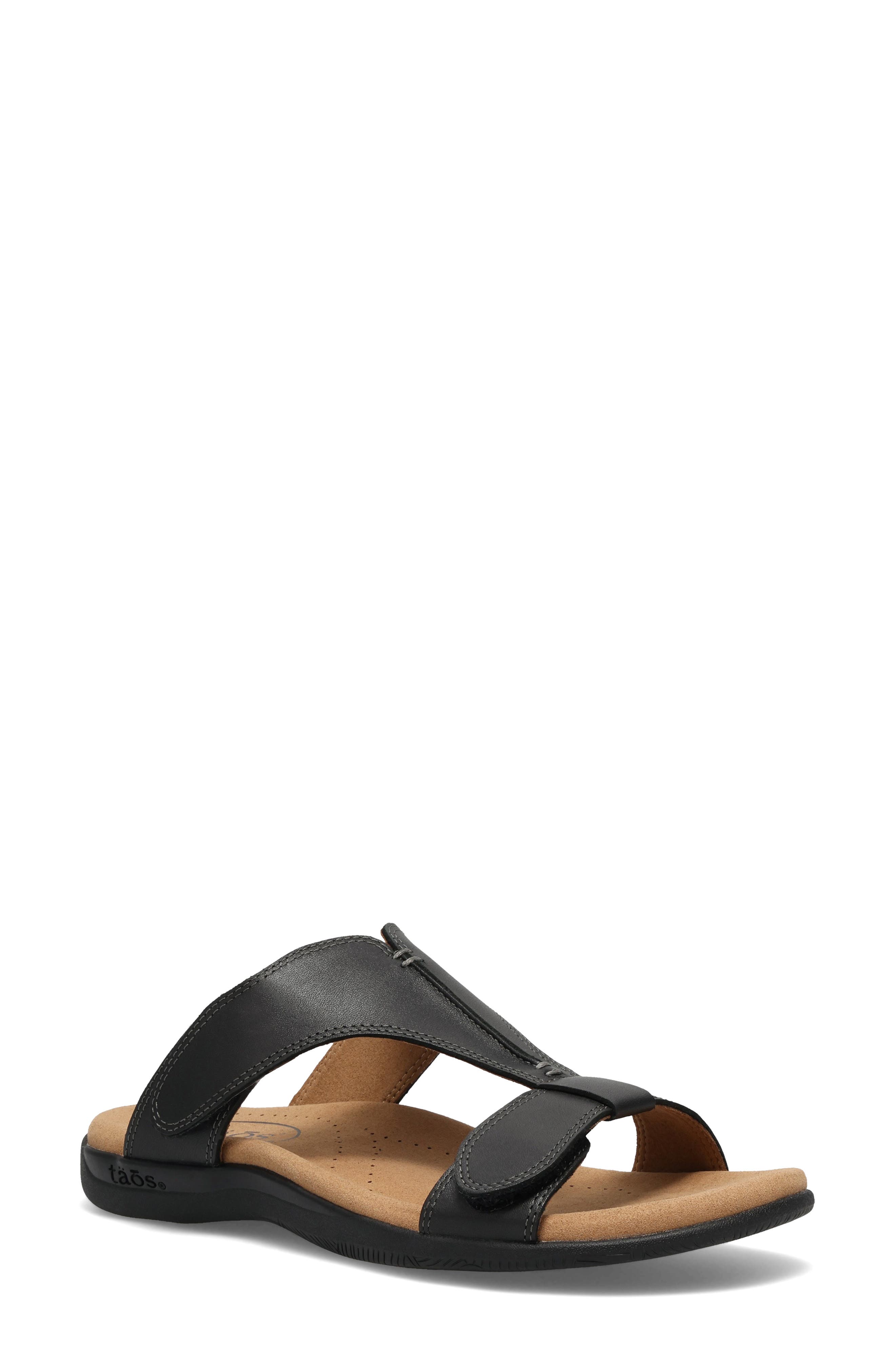Taos Slide Show Slide Sandal, Main, color, Black