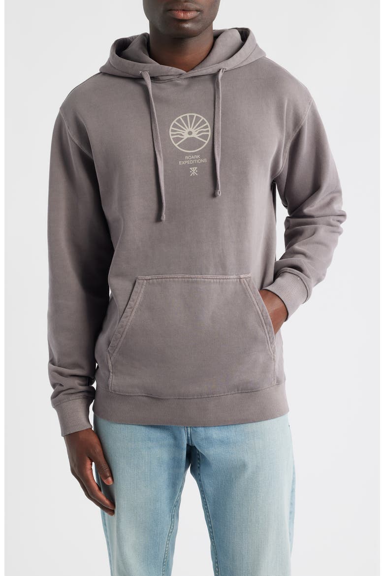 Expeditions Oversize Cotton Graphic Hoodie, Main, color, SHARK