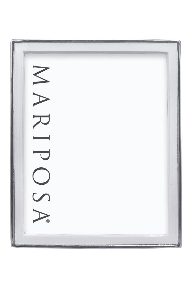 Signature Enamel Picture Frame, Alternate, color, WHITE