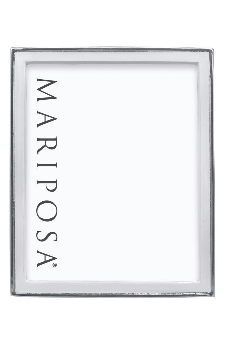 Mariposa Signature Enamel Picture Frame, Alternate, color, White