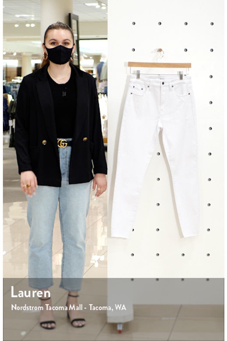 Aline High Waist Raw Hem Skinny Jeans video