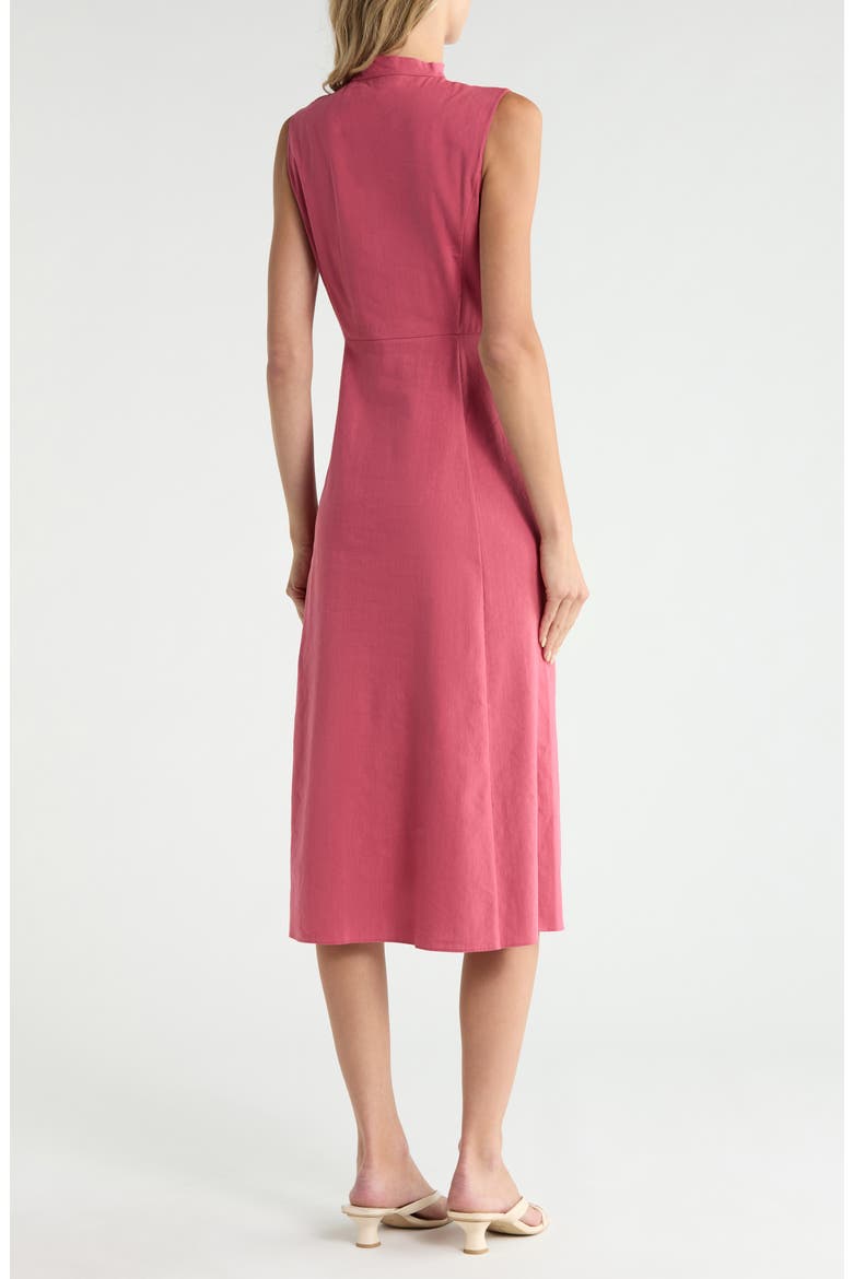 theory linen blend midi dress Theory Women's Linen-Blend Midi-Shirtdress - Concord