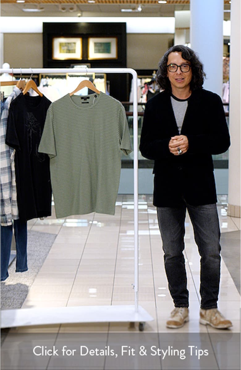 Stripe Pima Cotton Piqué T-Shirt, sales video thumbnail