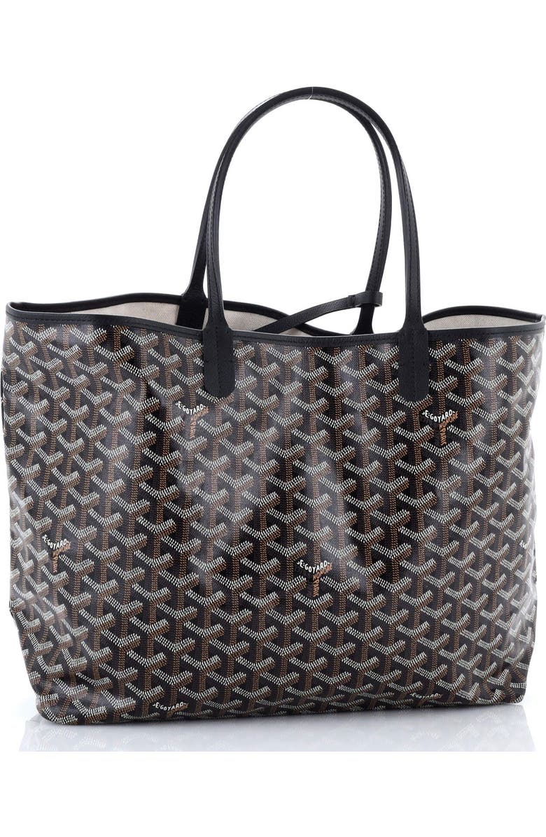 Pre-Owned Goyard Saint Louis Tote Coated Canvas GM, Alternate, color, Black