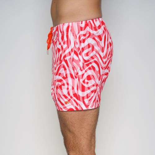 Le Club Resortwear 4.25" Le Club 4 Way Stretch Mens Swim Trunk