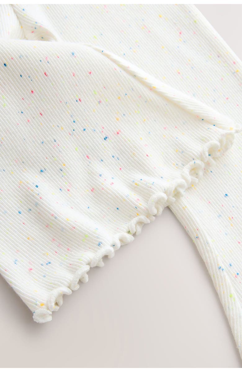 NEXT Kids' Rib Flare Leggings, Alternate, color, Neutral