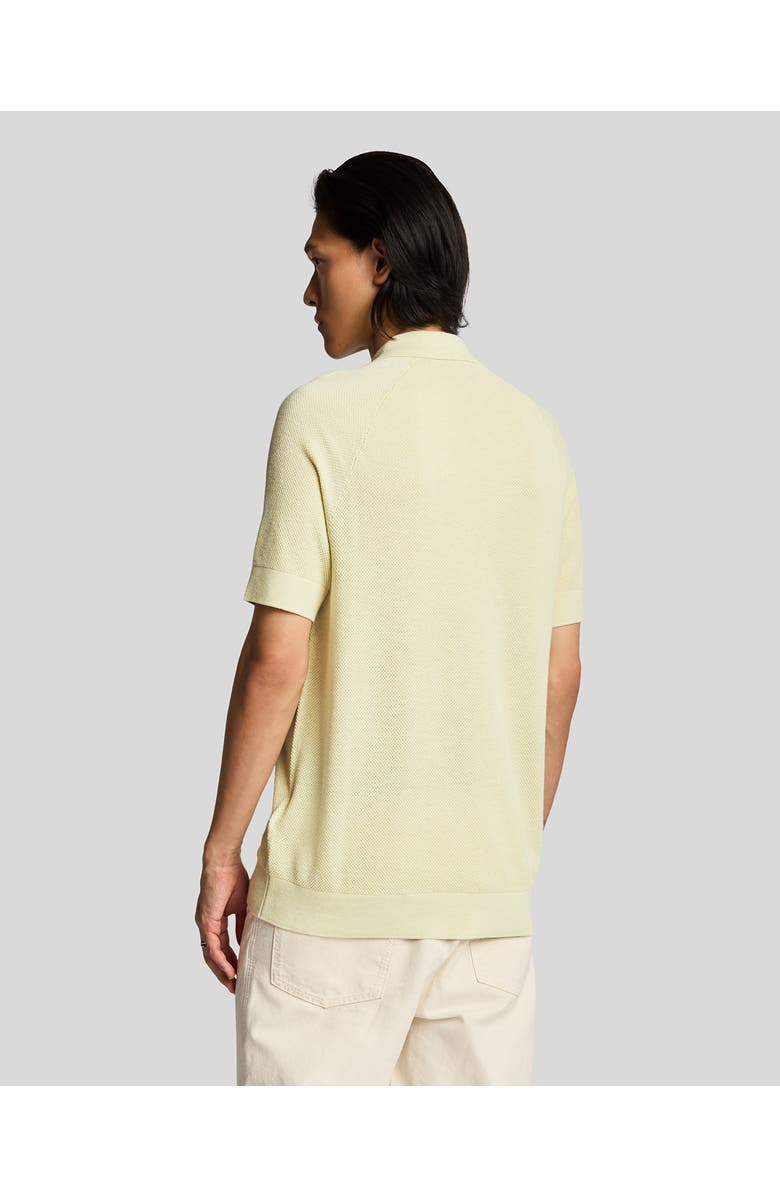 Lyle & Scott Linen Blend Knitted Polo, Alternate, color, Luna