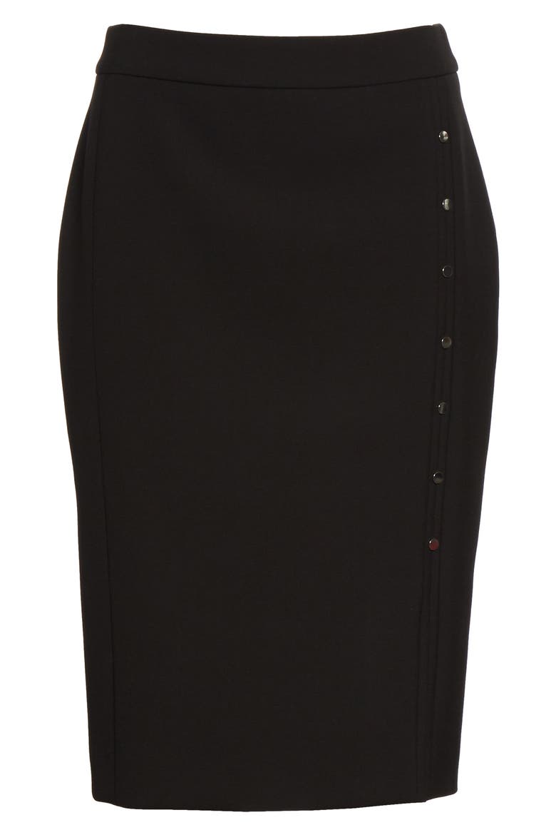 Vikilena Ponte Pencil Skirt, Alternate, color, BLACK