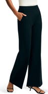Isaac Mizrahi New York High Waist Ponte Wide Leg Pants