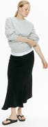 H&M Mama Asymmetric Satin Skirt
