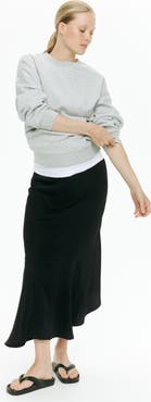 H&M Mama Asymmetric Satin Skirt