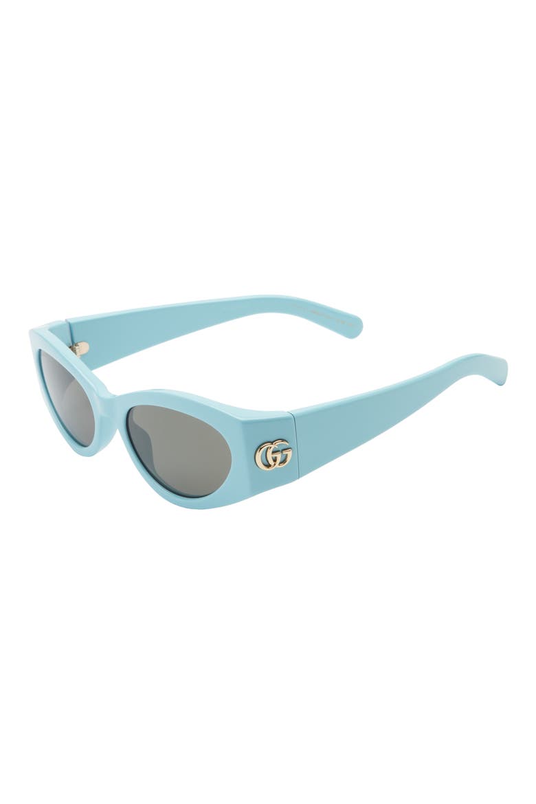 53mm Core Round Sunglasses, Alternate, color, LIGHT BLUE LIGHT BLUE GREY