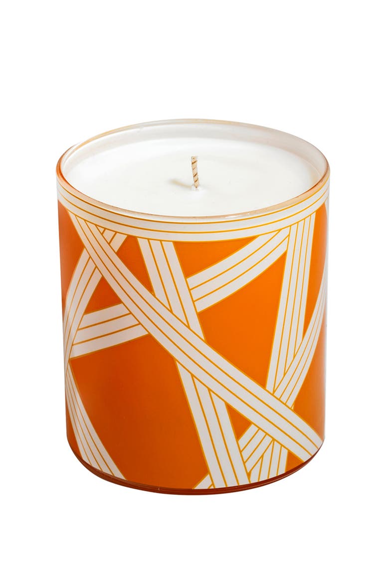 Scented Candle NASTRI 220gr  Bicolore 1 Orange diam. 3.3", H 3.5", Main, color, Orange