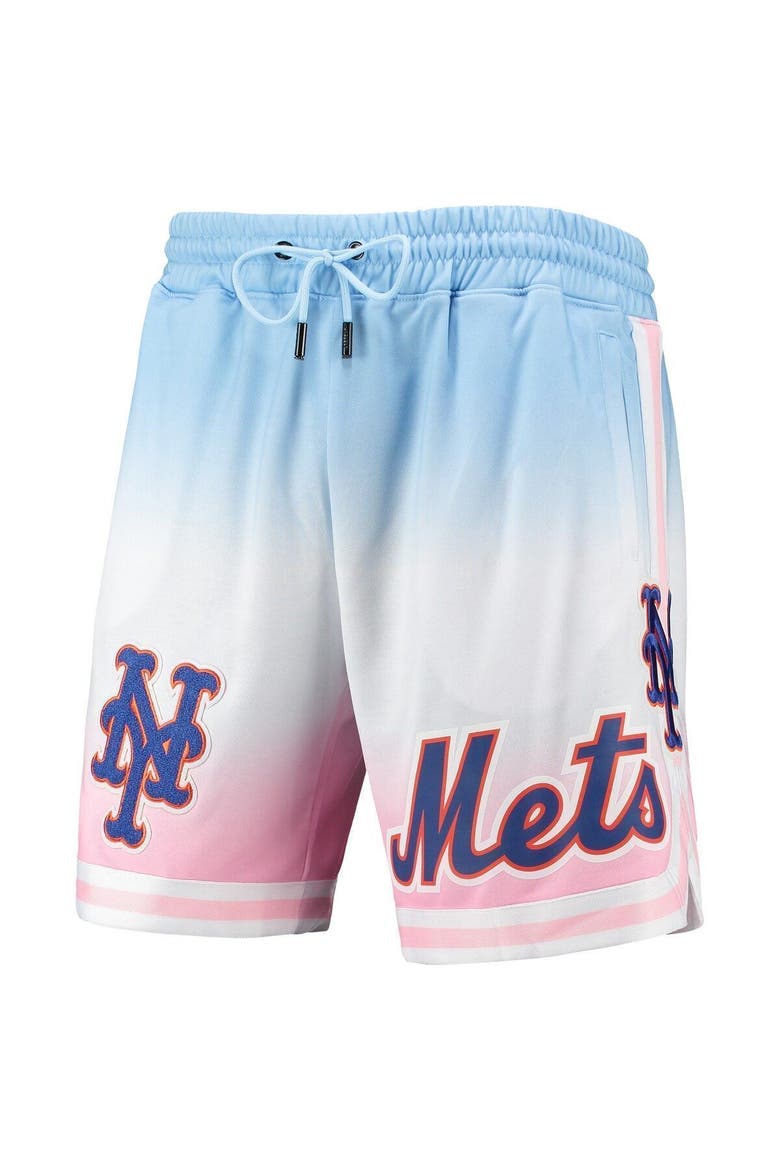 Men's Pro Standard Blue/Pink New York Mets Team Logo Pro Ombre Shorts, Alternate, color, Blue