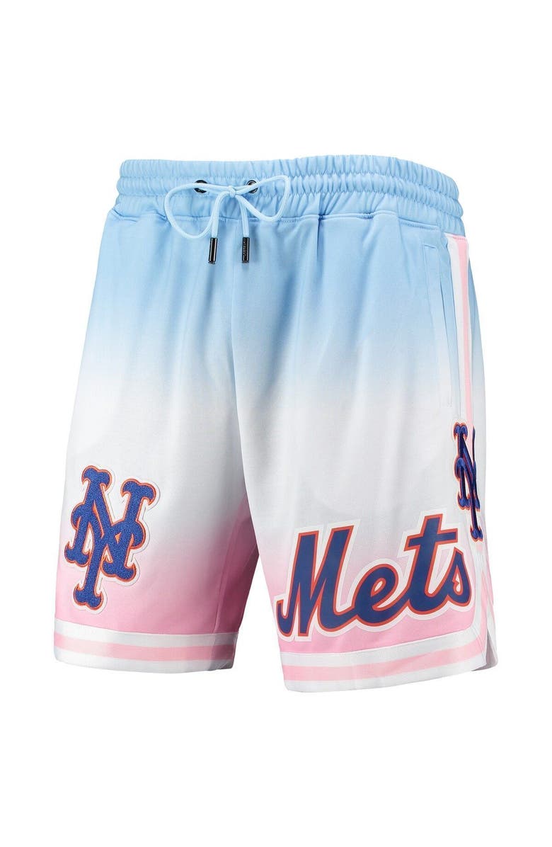 PRO STANDARD Men's Pro Standard Blue/Pink New York Mets Team Logo Pro Ombre Shorts, Alternate, color, 