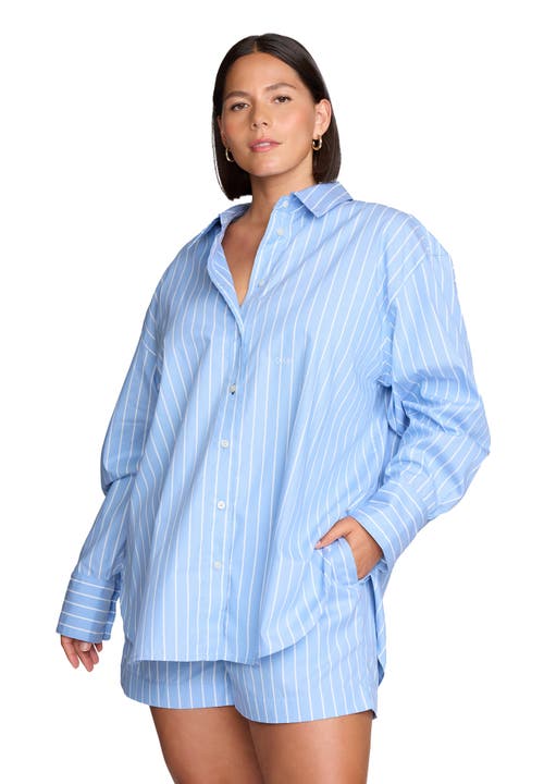 Cuup The Oversized Shirt- Cotton In Blue