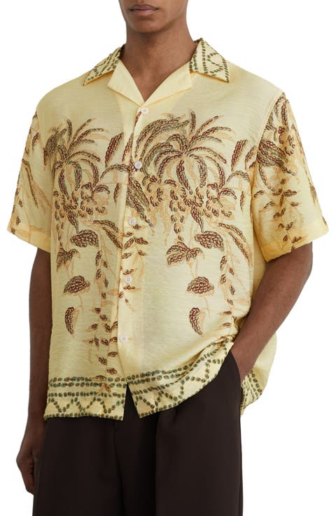 Camino Embroidered Camp Shirt