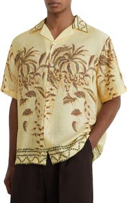 Reiss Camino Embroidered Camp Shirt