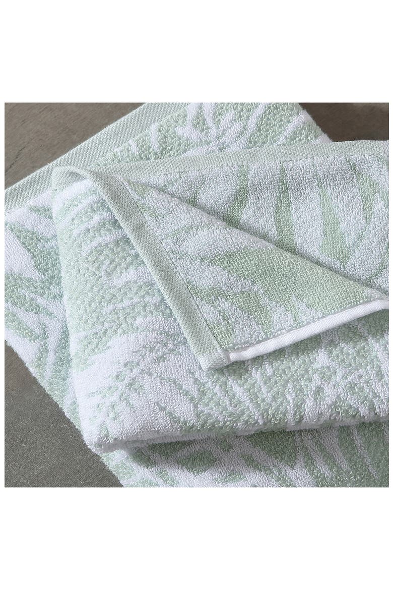 Lago Palm Open Light Pastel Blue Towel 6-Piece Set, Alternate, color, WHIRLPOOL / COCONUT