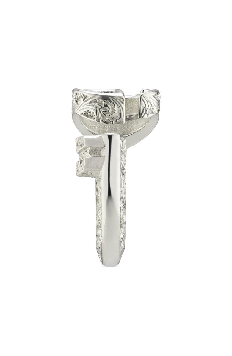 Gucci GG Open Key Ring, Alternate, color,