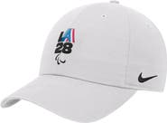 Nike Men's Nike White LA28 Summer Paralympics Retro Stripe Club Adjustable Hat