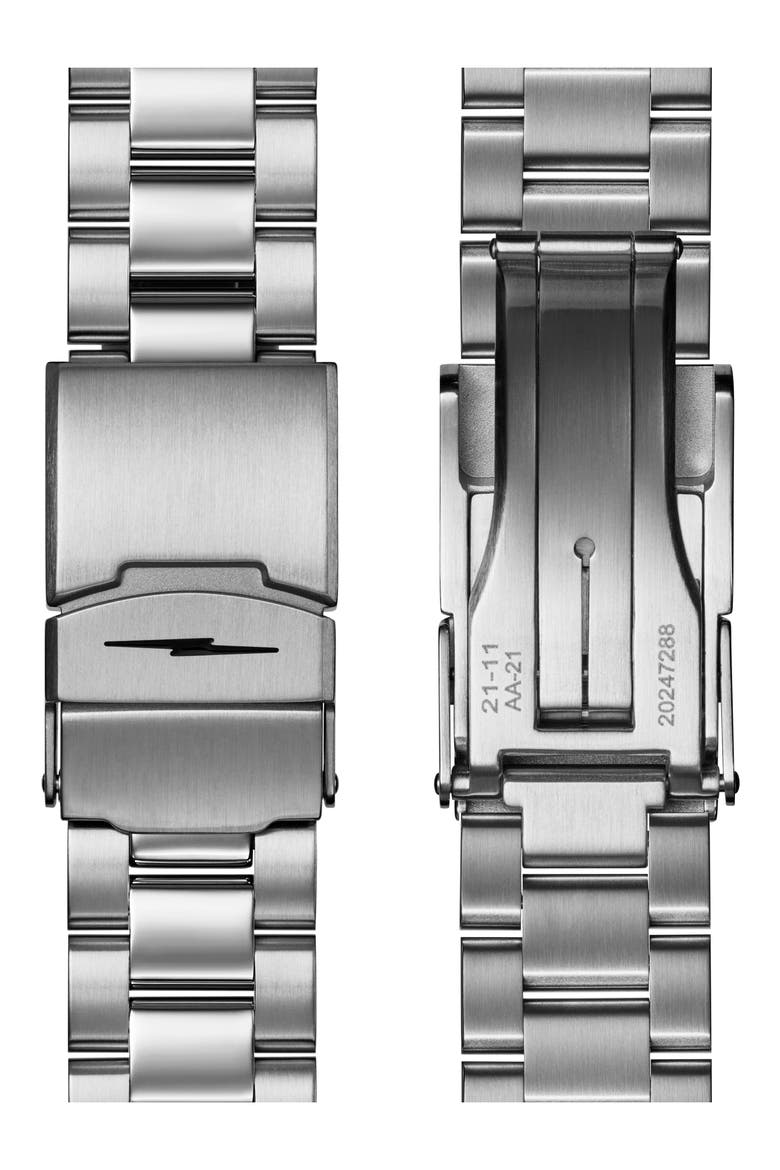 Monster Lake Huron Automatic Dive Bracelet Watch, 39mm, Alternate, color, LAKE GREEN MOTHER OF PEARL