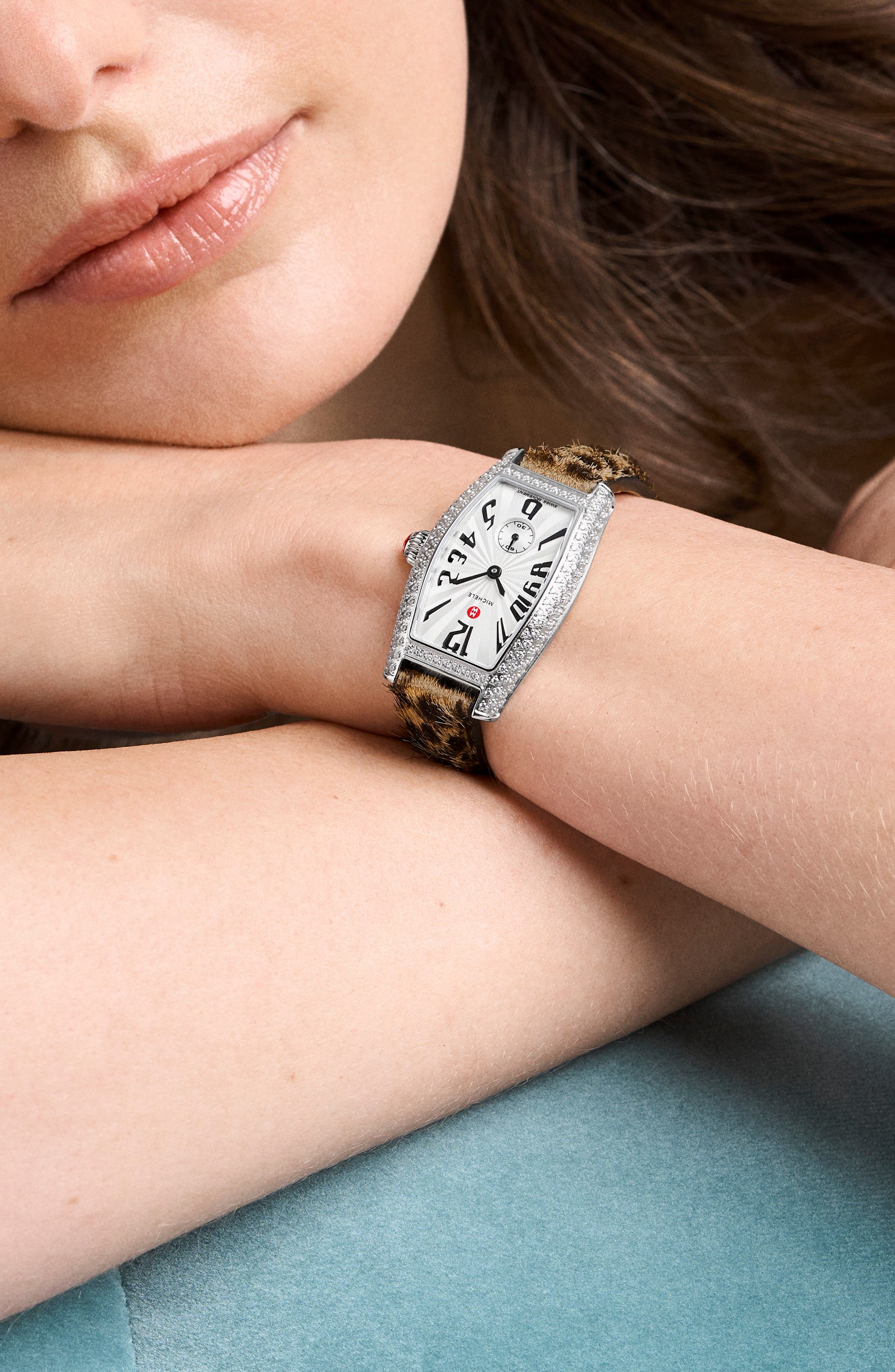 MICHELE Special Edition Diamond Coquette Genuine Calf Hair  display picture 1