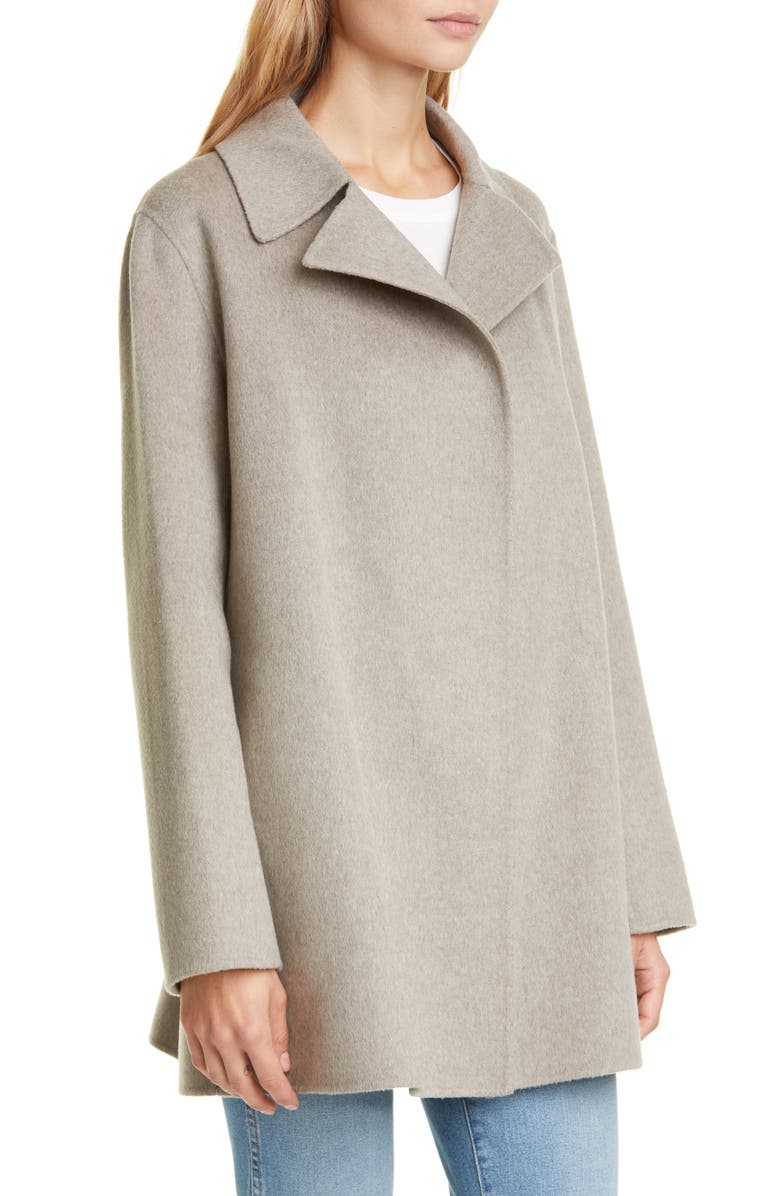 Theory Wool & Cashmere Overlay Coat, Alternate, color, 