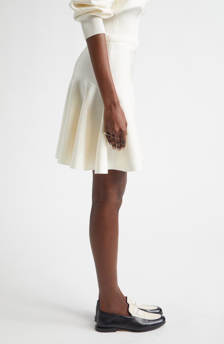 Givenchy Flared Knit Skirt, Alternate, color, Ivory